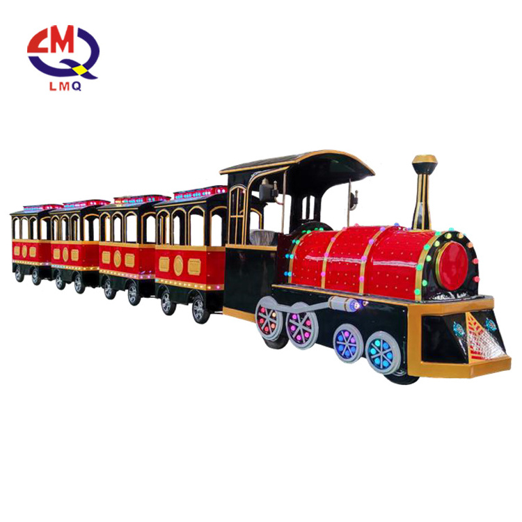 Kids Tourist Road Train Shopping Mall Theme Park Battery Powered Trackless Electric Trains For Sale