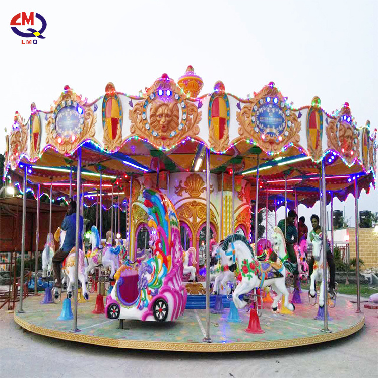 Cheap Manufacturing Merry Go Round Amusement Park Swing Ride Kids Carousel for sale