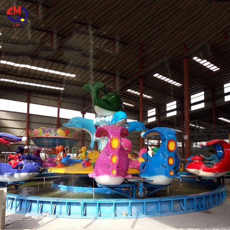 Outdoor Theme Amusement Park Equipment Game Machine Shark Island Ride For Kids And Adult