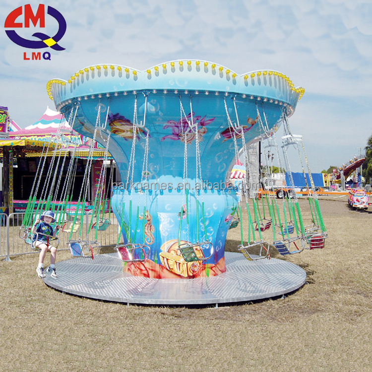 Amusement park games flying chair fairground swinger flying chairs for sale