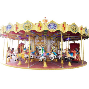 24 Seats Cheap Carousel and Large Carousel Horse Plastic Toy Horses