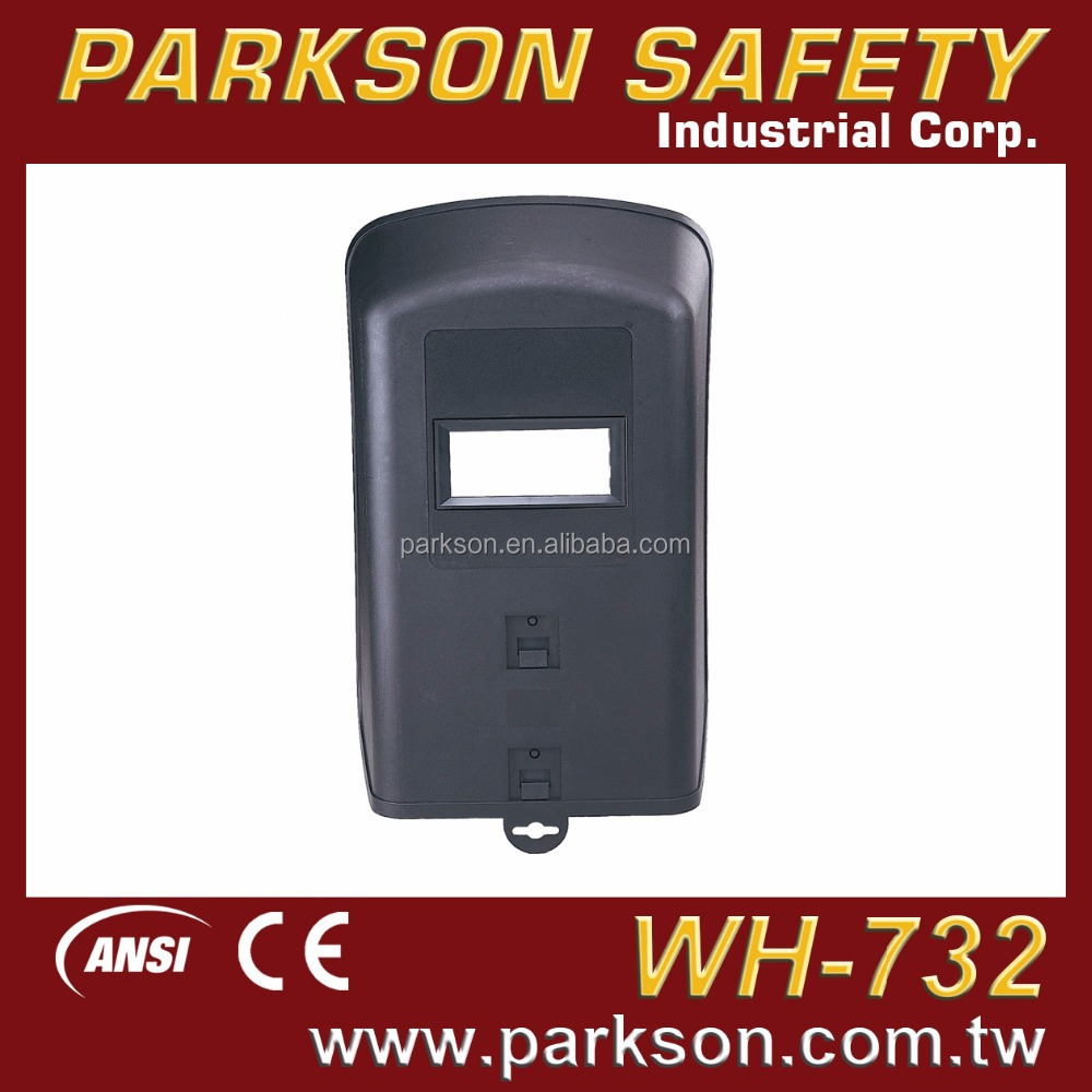 Construction Work Personal Protective Handhold IR Protection Black PP Welding Face Shield CE EN175 ANSI Z87.1