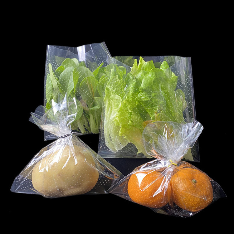 Plastic food packaging BOPP CPP wicket bread bag Plastic Wicket Bakery Bags Micro Perforated Plastic Bag For food and Vegetable