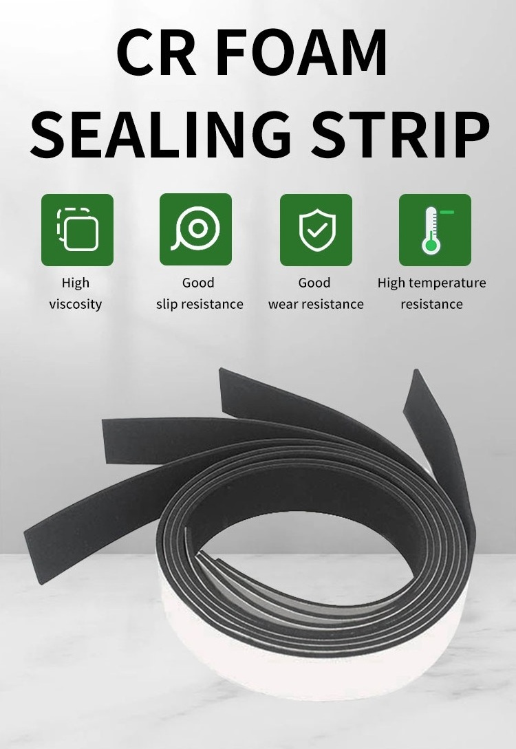 CR EPDM Rubber Draught Seal and Foam for Window or Door Adhesive Foam Sealing Strip