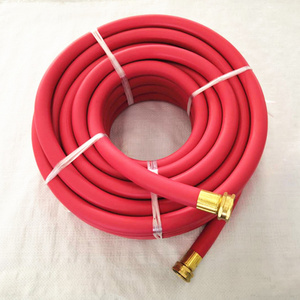 5/8" EPDM Aging Resistance Red Rubber Water Garden Hose with GHT Fittings