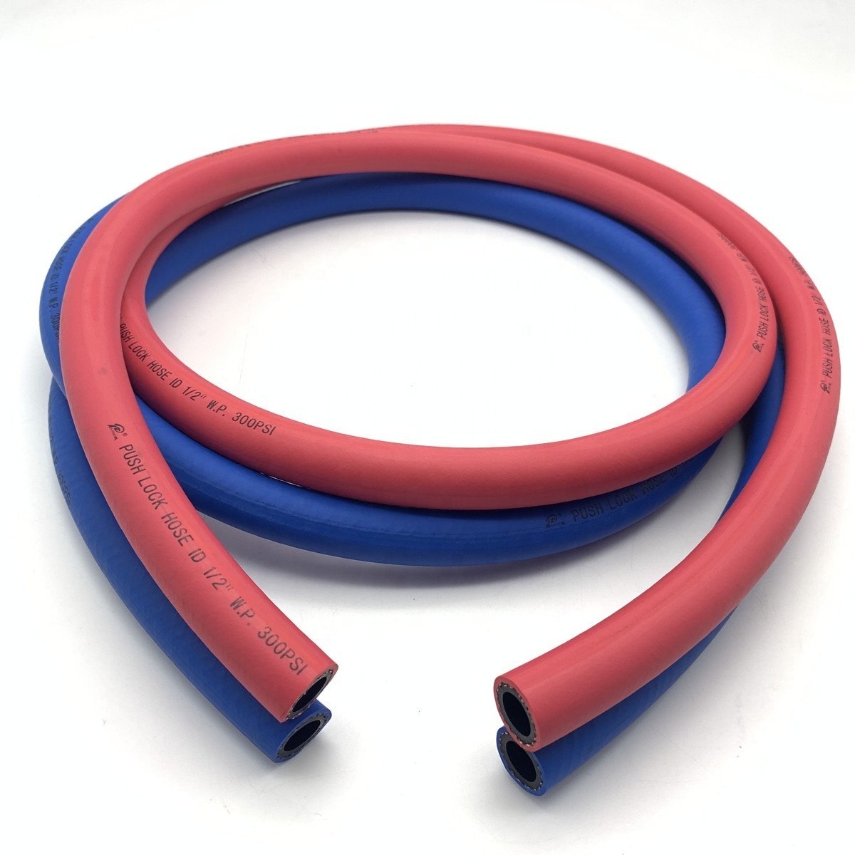 1200 psi Red or Blue 1/2 Inch or 3/8 Inch Fuel Push on lock Hose