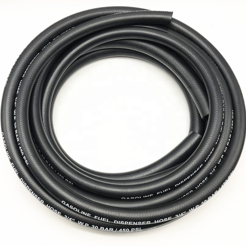 Flexible Anti-Static Rubber Hose Fuel Dispenser Hose with Steel Wire 3/4