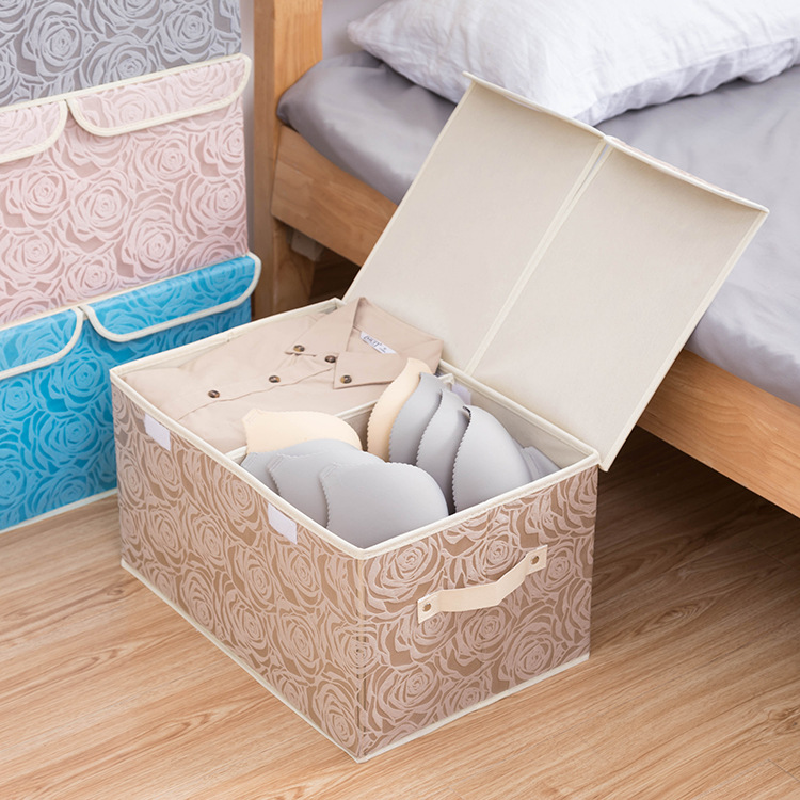 Surprise Price Multifunction Clothes Organiser Double Cover Non Woven Fabric Wardrobe Cloth Toy Storage Box