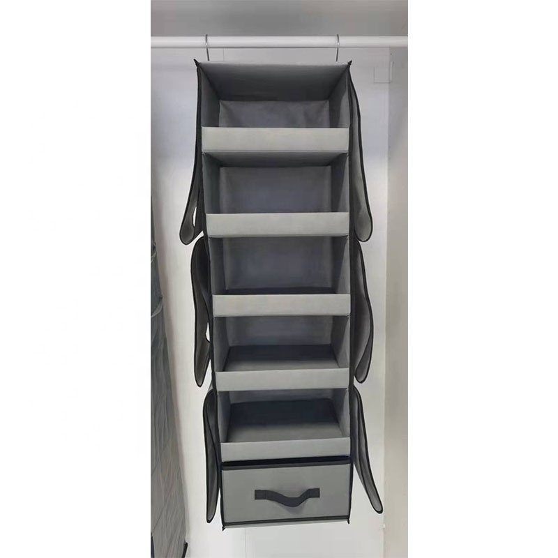 Hanging Closet Organizer Collapsible Hanging Closet Shelves  Hanging Purse Handbag Organizer for Closet