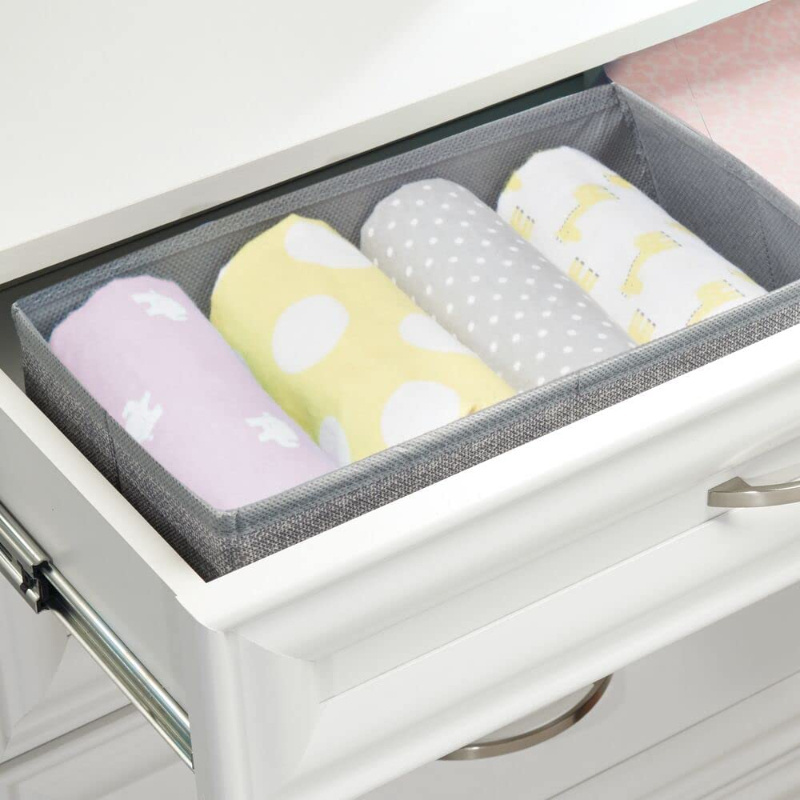 Soft Fabric Dresser Drawer and Closet Storage Organizer Set for Child/Kids Room Nursery Playroom 4 Pieces