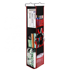 3 Shelf Adjustable Hanging Locker Organizer Heavy Duty Locker Ladder for School  Work  Gym Storage Black with Red Trim