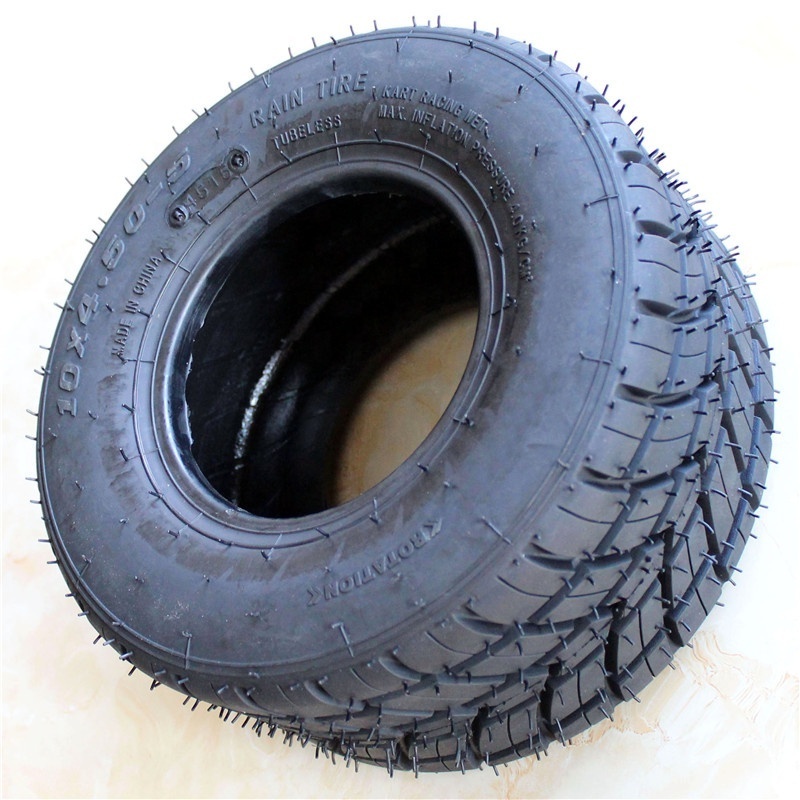 Replacement 10x4.5-5 tubeless tire go kart rain anti-skid tyre