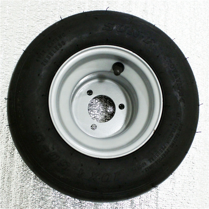 Very durable 10X4.50-5 wheel with steel  rim for go kart