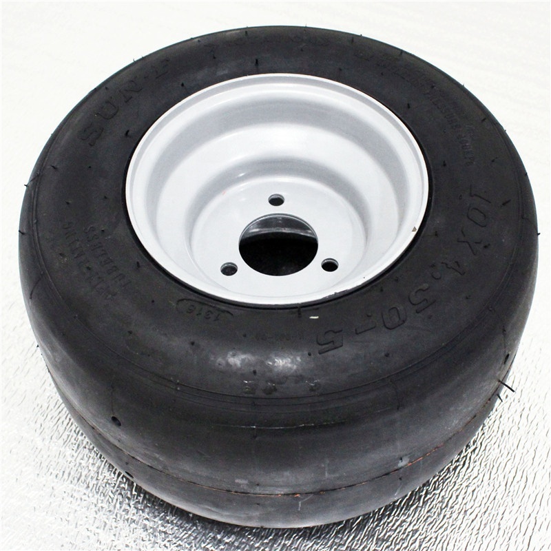 Very durable 10X4.50-5 wheel with steel  rim for go kart