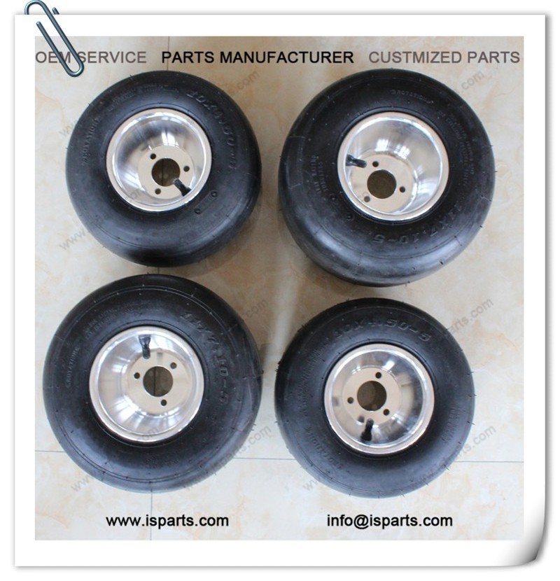 11*7.1-5 and 10*4.5-5 set mini atv wheels & tyre go kart tire