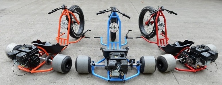 Drift Trike Go Kart Rear Tyres And Rims Wheel 11x7.1-5 Pair