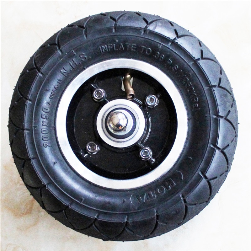 200x50 Electric Scooter Rear Tires Rim Wheels Aluminum Rear Wheel Hub