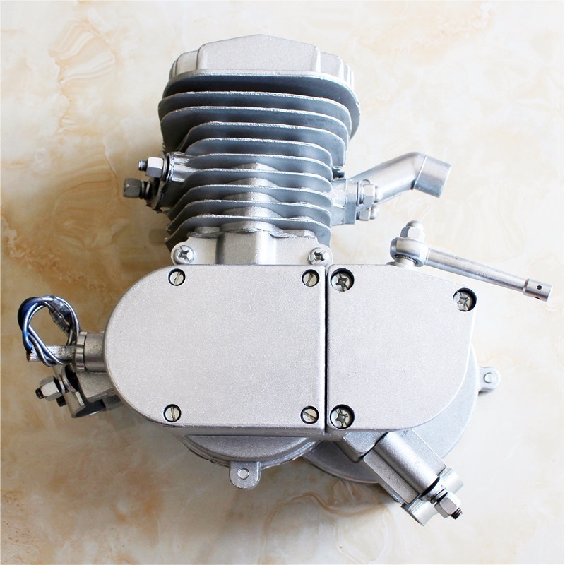 49cc 50cc 80cc Bicycle Engine Kits for Motorized Bike 2 Stroke Petrol Gas Silver