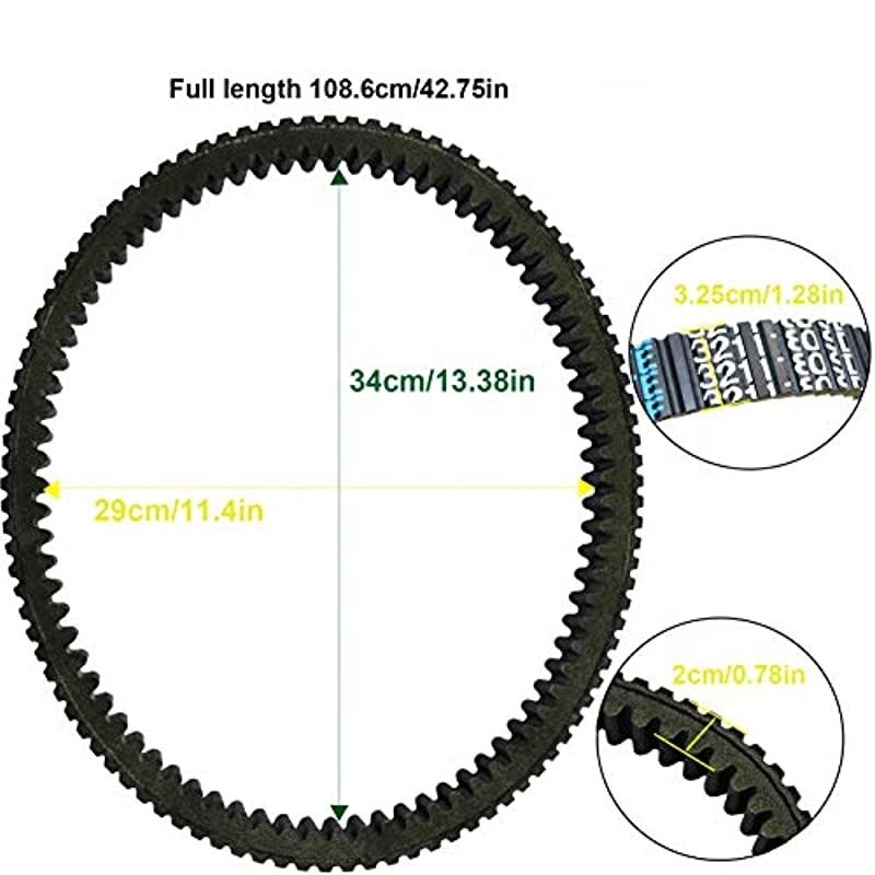 3211180 Polaris Belt Heavy Duty Extreme Badass CVT Drive Belt for 2014-2021 Polaris RZR XP 1000/ RZR XP4 1000/RZR 1000/2016-2021