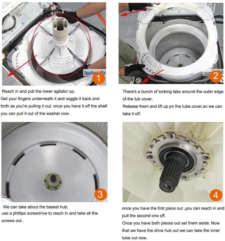 W10435302 for Whirl.pool Bearing Kit Cabrio Washer Parts Tub Shaft Bearing AP5325033, 2118925, PS3503261