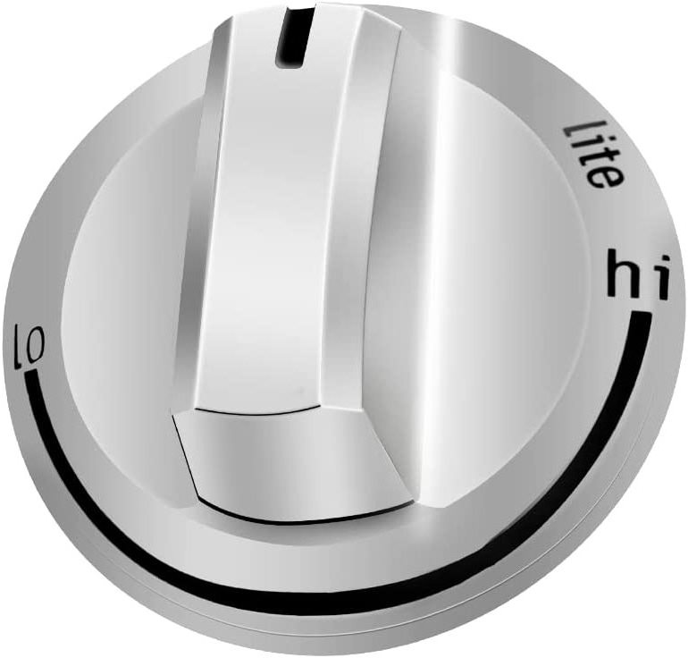 Burner Knob 5304525746 Compatible with Frigi.daire,Gas Range Knobs, Replace Stainless Steel Control Knob 5304504839