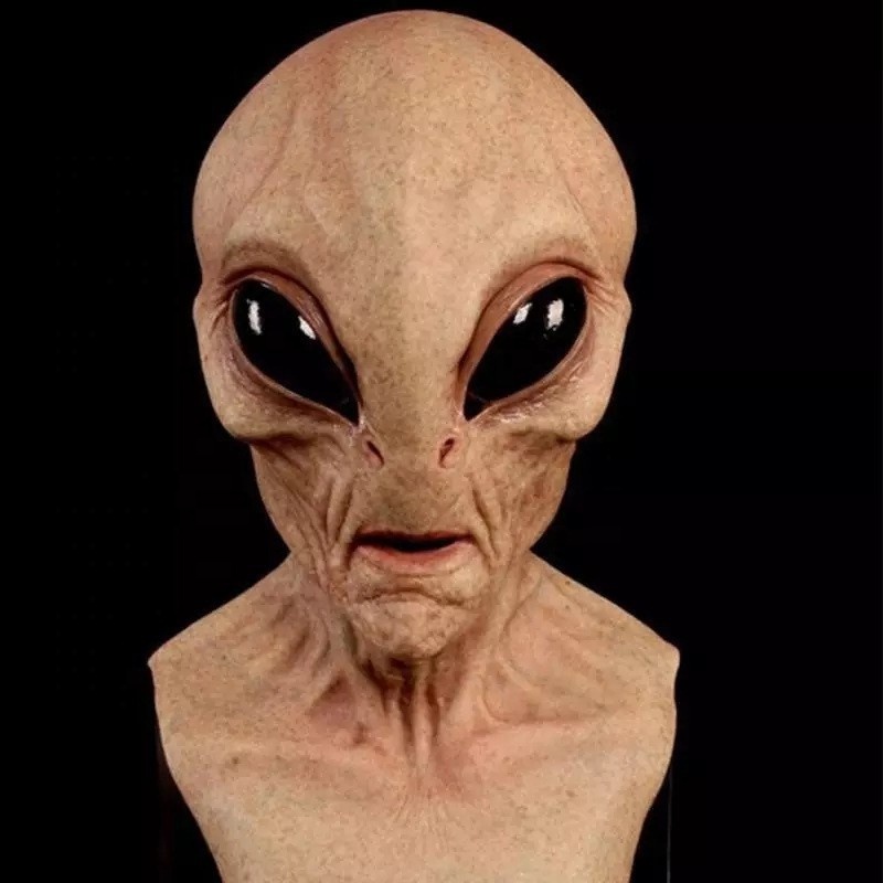 Alien Head Mask Cool Latex Costume Mask for Party Halloween