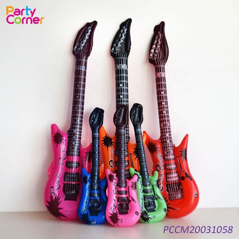 Rock and Roll Toys Instrument 80s 90s Party Decorations Inflatable Party Props