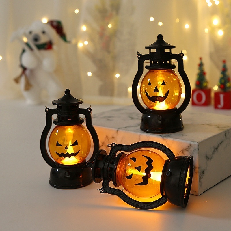 Personalized Mini Halloween Pumpkin Lanterns with Names,Led Pumpkin Lanterns,Lanterns with Hanging Rings,Halloween Custom Gifts