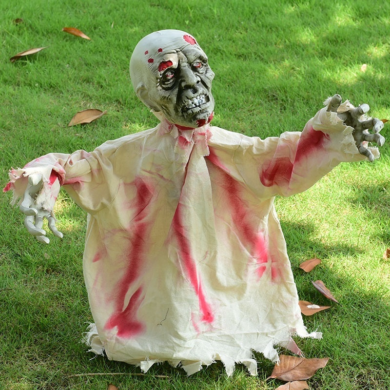 Halloween Decorations Outdoor Scary Halloween Props Zombie Groundbreaker Creepy Halloween Prop