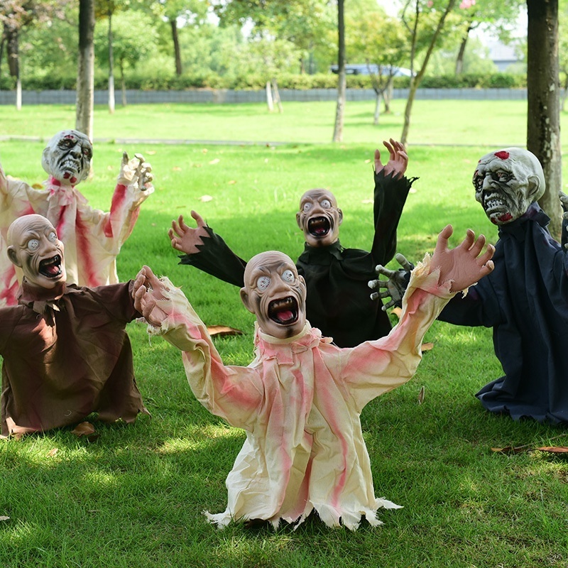 Halloween Decorations Outdoor Scary Halloween Props Zombie Groundbreaker Creepy Halloween Prop