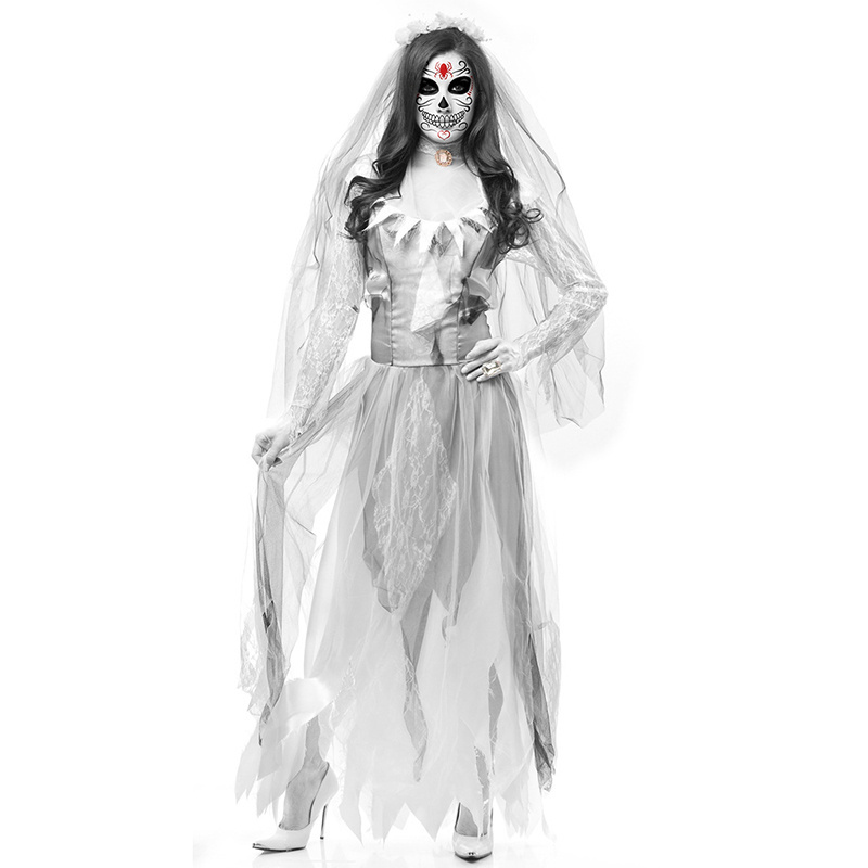 Halloween New Ghost Bride Zombie Suit Zombie Costume Masquerade Cosplay Costume Vampire Devil