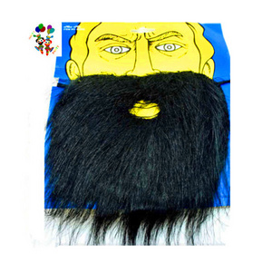 Cheap Novelty Fancy Dress Costume Black Color Halloween Party False Beard HPC-0301