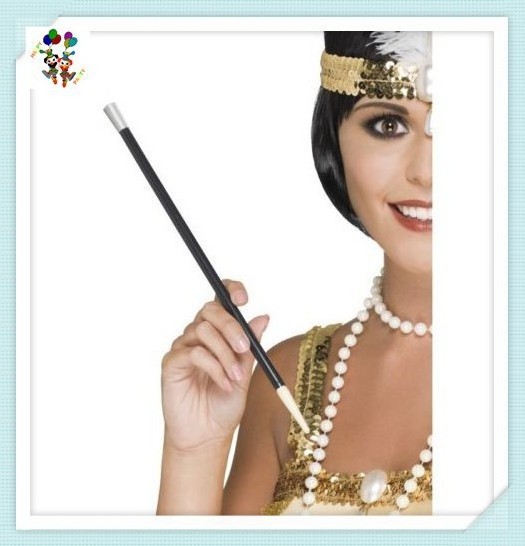 Flapper Fancy Dress Costume Black Color 30cm 1920s Long Party Cigarette Holders HPC-0936