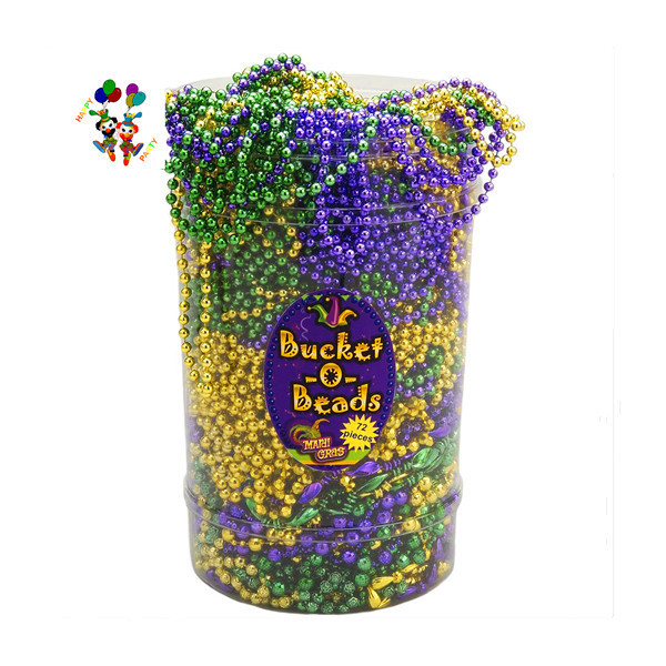 Cheap Ladies Fluorescent Fancy Dress Disco Mardi Gras Beads HPC-0985