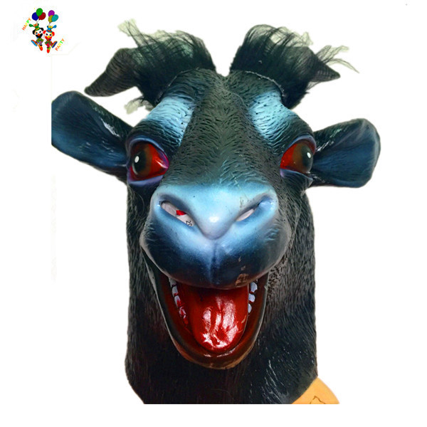 Quality Halloween Party Costume Goat Latex Animal Head Masks HPC-3500