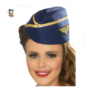 Ladies Navy Air Hostess Air Stewardess Hats With Badge HPC-1455