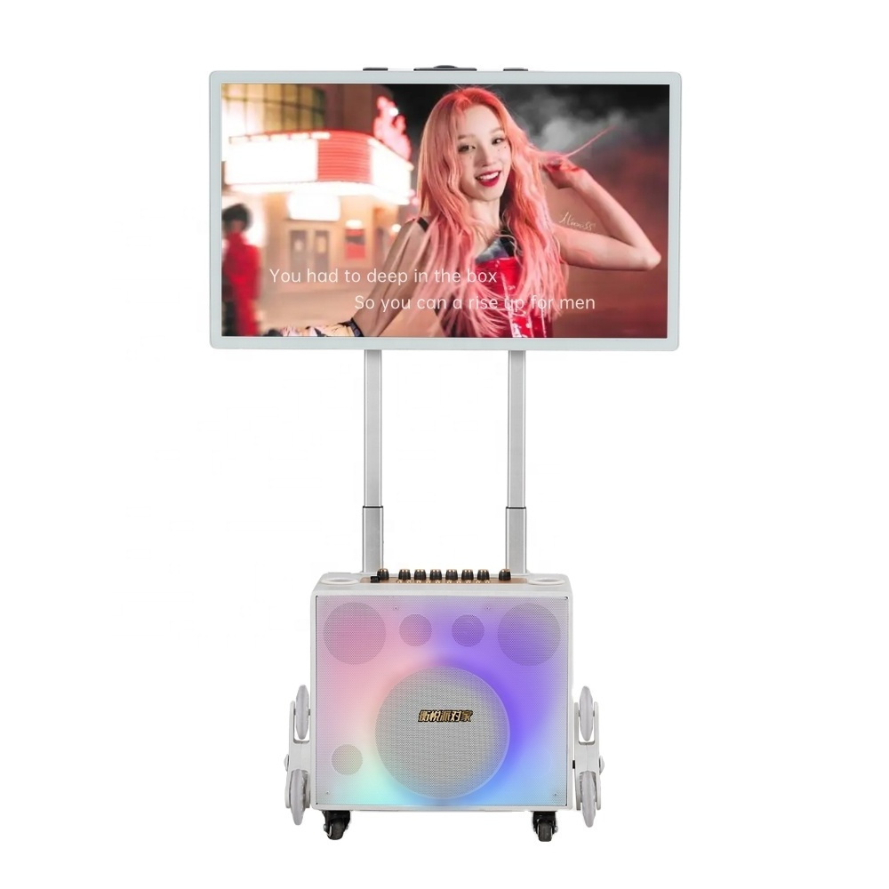 Professional Karaoke Machine with Songs Black Red Android White Copper OEM Linux Storage HDMI Video Color Support Output Weight