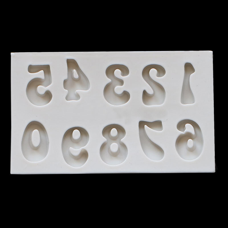 wholesale Uppercase and lowercase English letters silicone fondant molds, digital chocolate molds, cake decoration baking tools