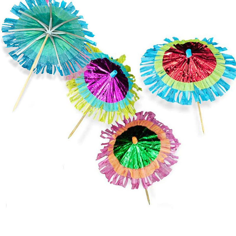 Cocktail Parasol Picks Colorful Paper Umbrellas for Hawaiian Party umbrella wholesale parasol toothpicks