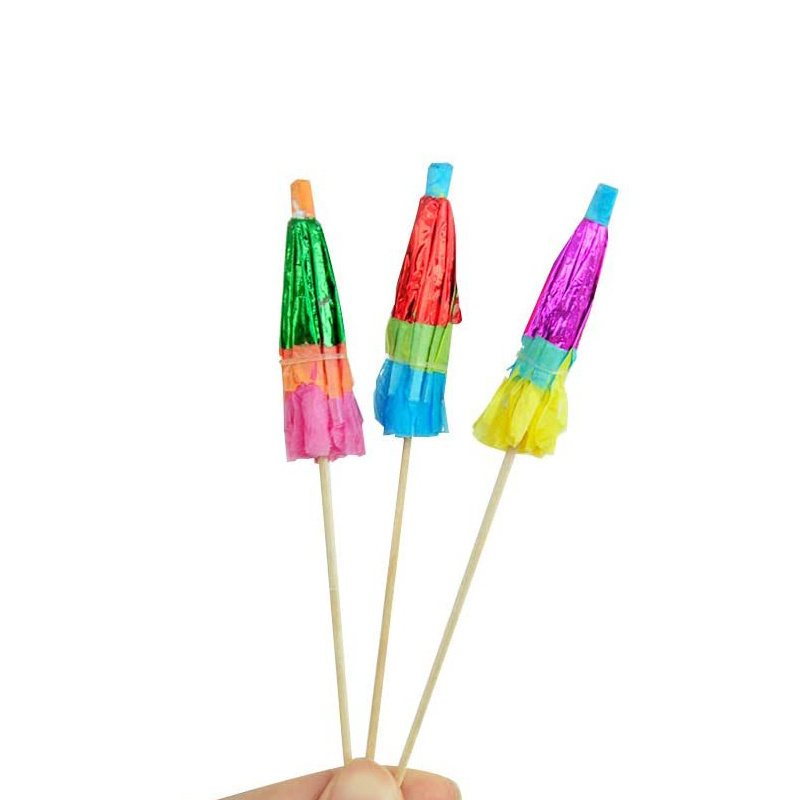 Cocktail Parasol Picks Colorful Paper Umbrellas for Hawaiian Party umbrella wholesale parasol toothpicks