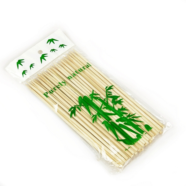 Small Dried Round BBQ Natural Thin Bamboo Stick