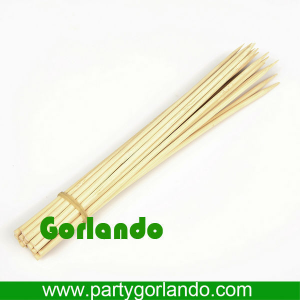 Small Dried Round BBQ Natural Thin Bamboo Stick