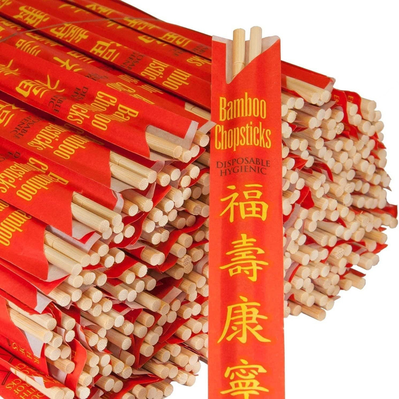 chinese japanese bamboo chopsticks with custom logo 33cm 24cm 21cm new year bamboo chopstick