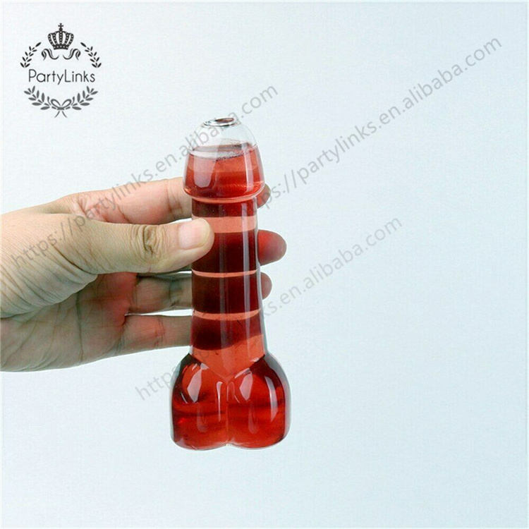 Hen Party Creative Design Funny Penis Shot Glasses Cocktail Wine Glass For Parties Night KTV Night Show Penis Shape Glass Cup