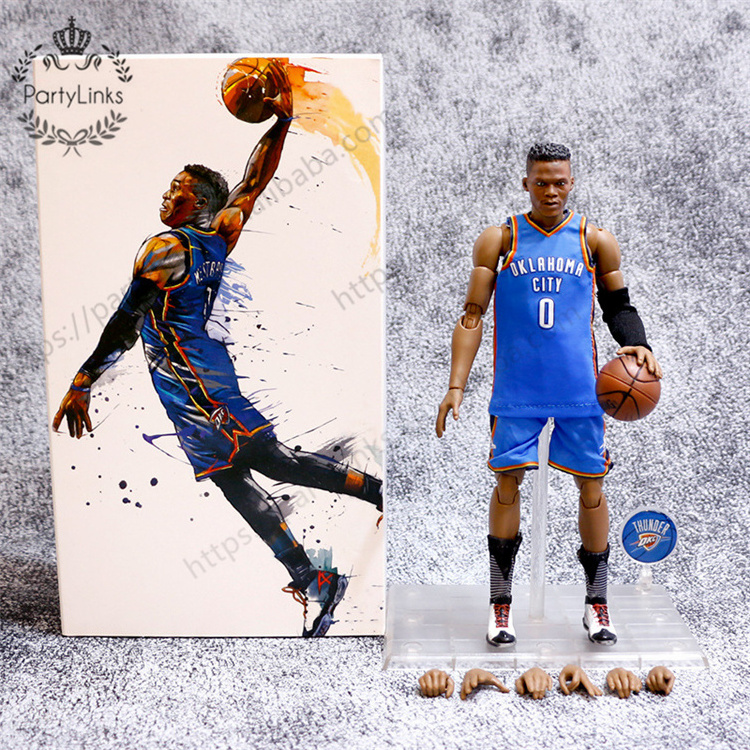 NBA Basketball Star S.H.Figuarts 1/9 Action Movable Model Figure Toy Ornament Statue Collection LBJ Kobe Curry McGrady