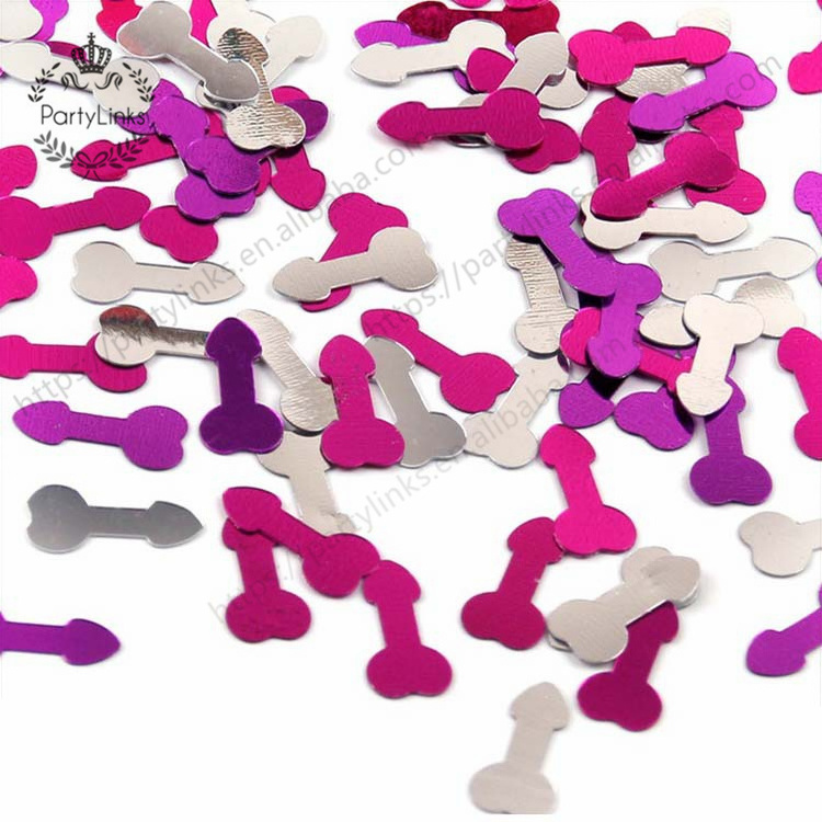 1 bag /lot bachelorette party Colorful Hen party penis confetti Night Willy Pecker Bridal shower Decoration party supplies