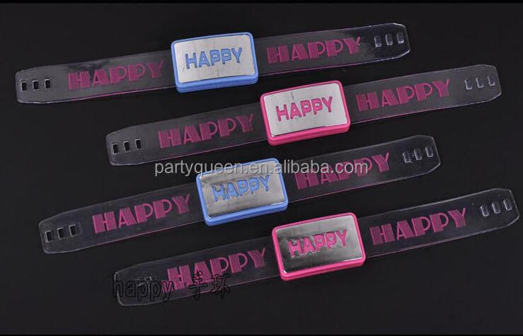 fashion lighting up bracelet,Customized led flashing bracelet