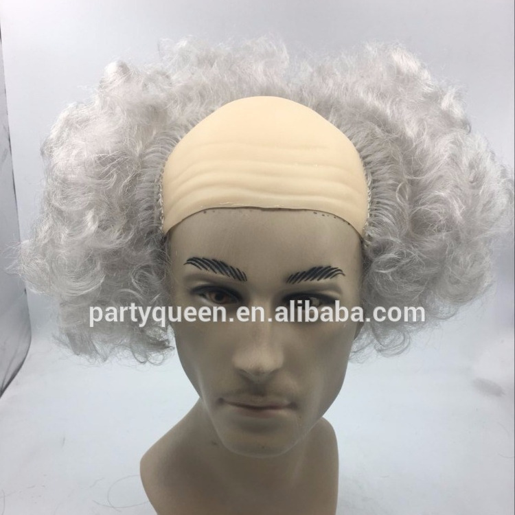 Bald wig for old men,Einstein wigs MW-003