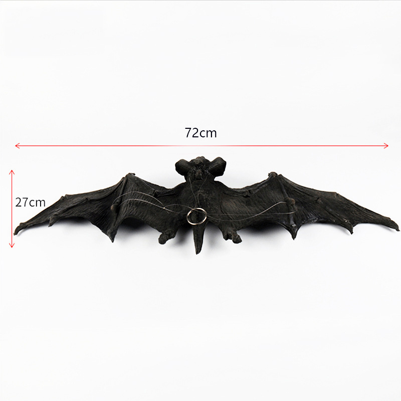 Halloween Black PU bat hanging toys for party bar decoration