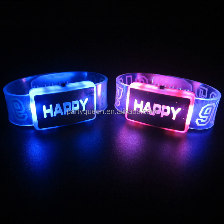 fashion lighting up bracelet,Customized led flashing bracelet